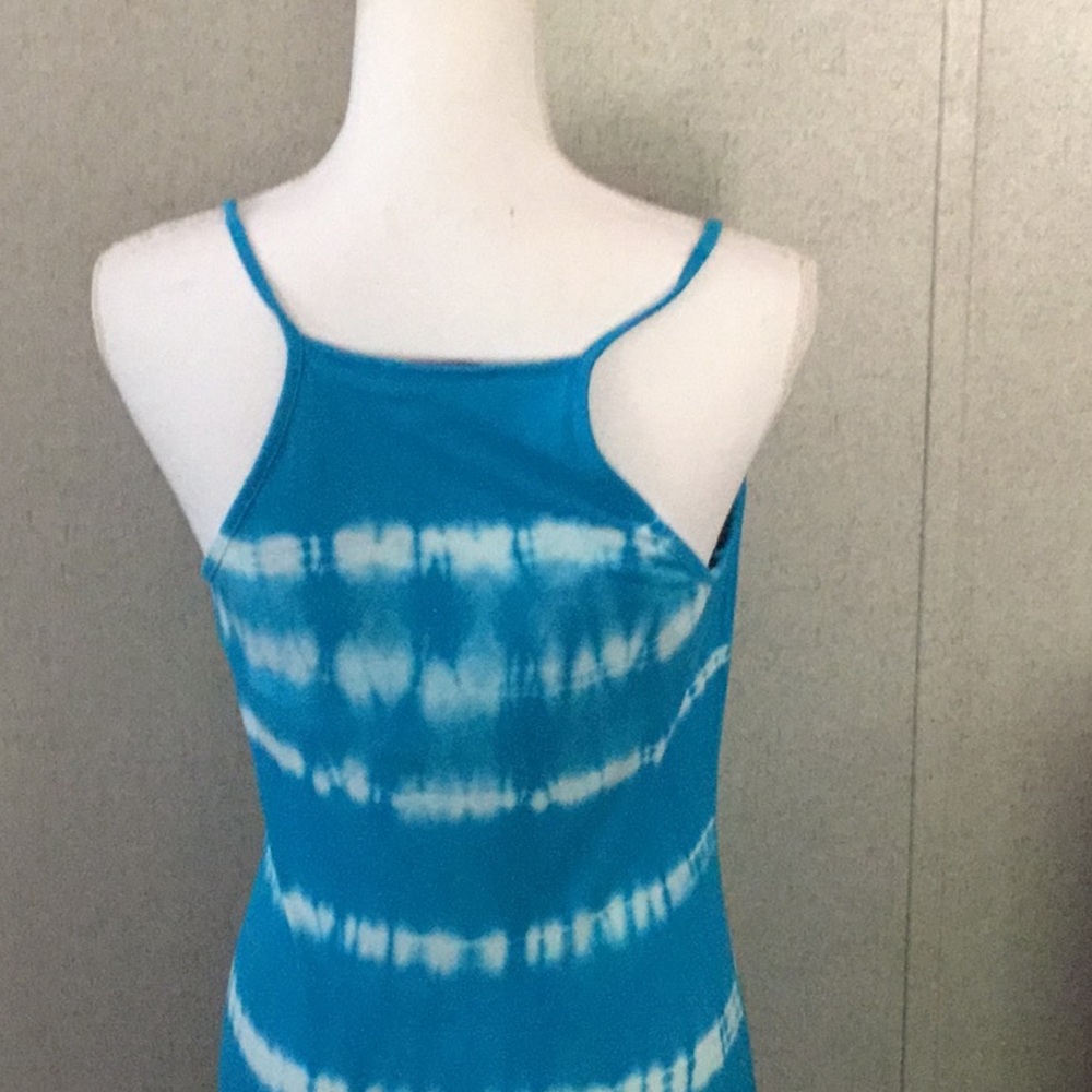 Blue sleeveless Tie Dye Maxi Dress Brand I.N.C. - Picture 12 of 16